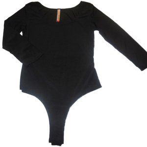 Bodysuit Black One-Piece SMALL  NEW 3/4 sleeve Leotard ballet gymnastics dance